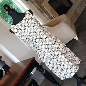 Heart and Soul Cream Dress with Black Design